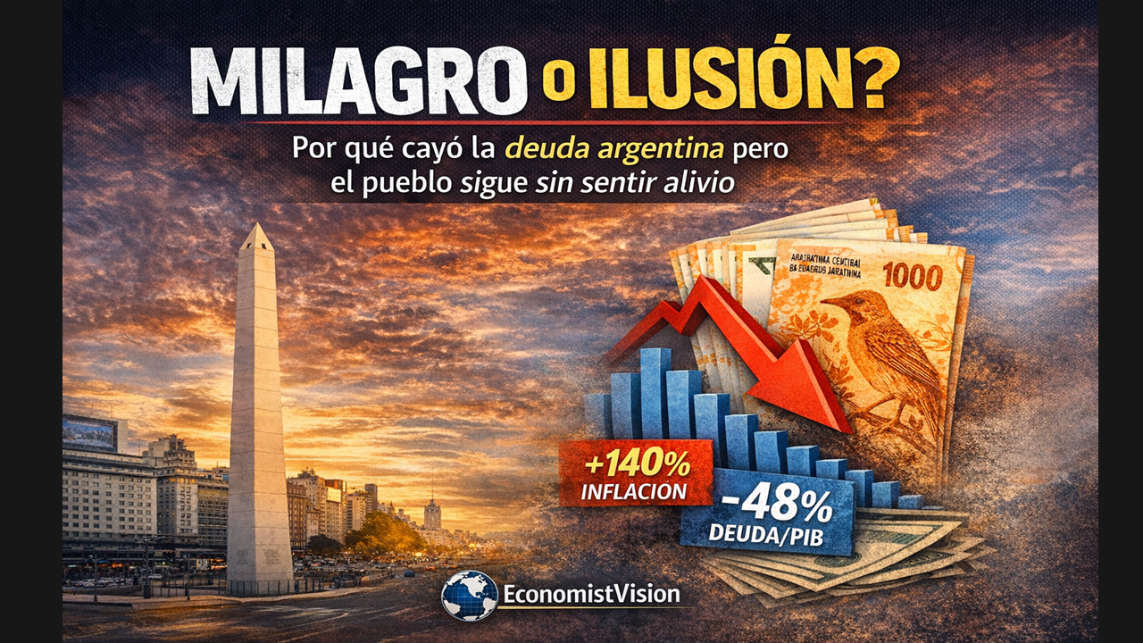 «La paradoja de la deuda: Por qué Argentina debe menos, pero el riesgo de ‘default’ sigue tocando la puerta en 2026.»