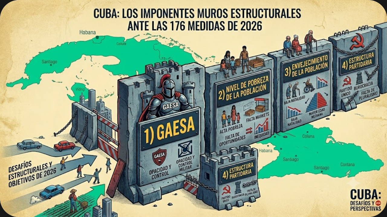 Los grandes desafíos de Cuba y las 176 medidas de 2026: un reconocimiento implícito de su fracaso como país
